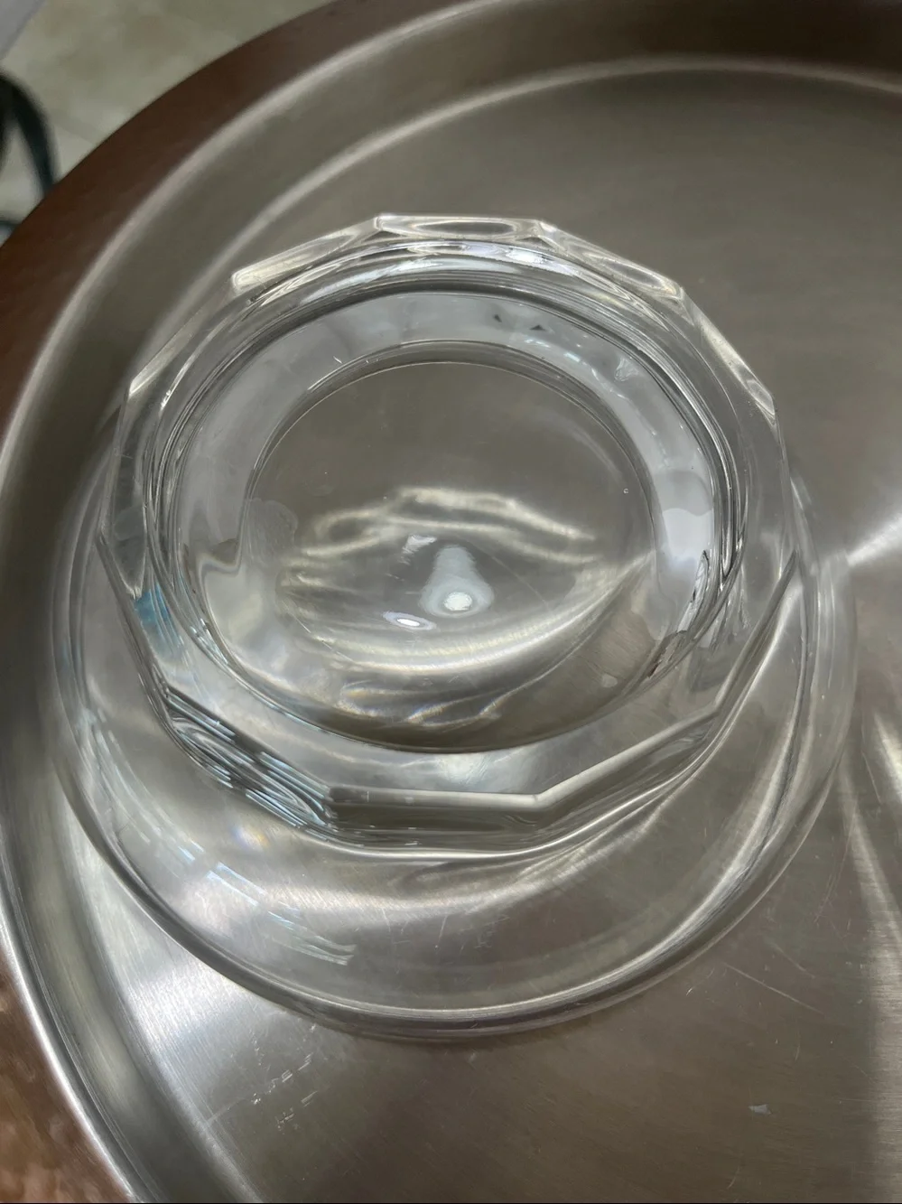 Clear Glass Lidded Candy or Trinket Dish - Elegant Apothecary Style